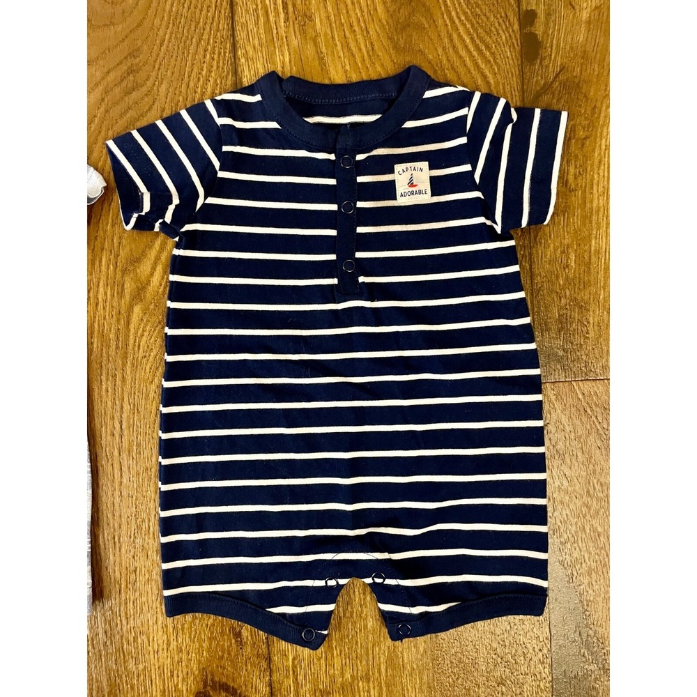 Carters Outfits Baby Boy 3 Months One Piece Rompers Shorts Clothes Lot Summer - Picture 3 of 6
